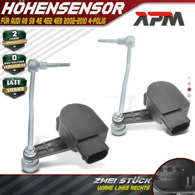 2x Höhensensor Niveauregulierung Vorne L+R für Audi A8 S8 4E 4E2 4E8 2002-2010