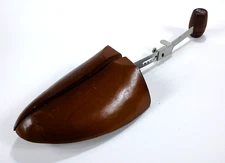 Vtg KING-SIZE Footwear Wooden Adjustable Split Toe LEFT Shoe Tree Sz L Mens sz 8