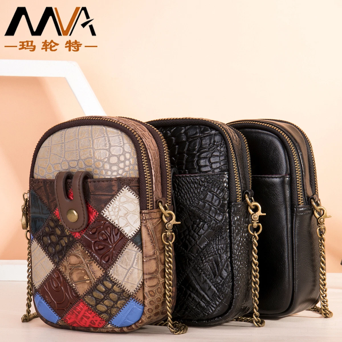 Designer phone purse top