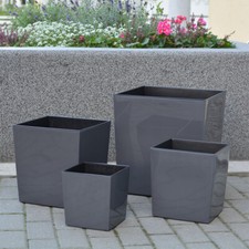 Blumenkübel Hochglanz Pflanzkübel glänzend...