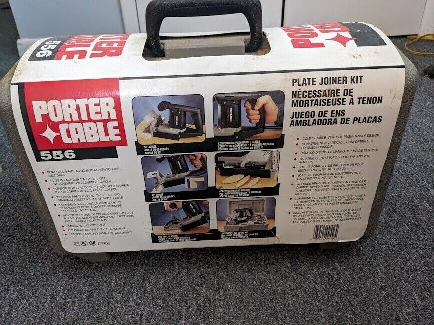 Porter Cable 556 Plate Joiner Biscuit New, original owner PLUS 1000