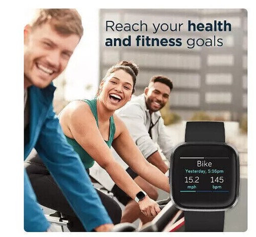 New Fitbit Versa 2 Fitness Health Smartwatch Heart Rate Monitor Activity Tracker - Picture 5 of 15