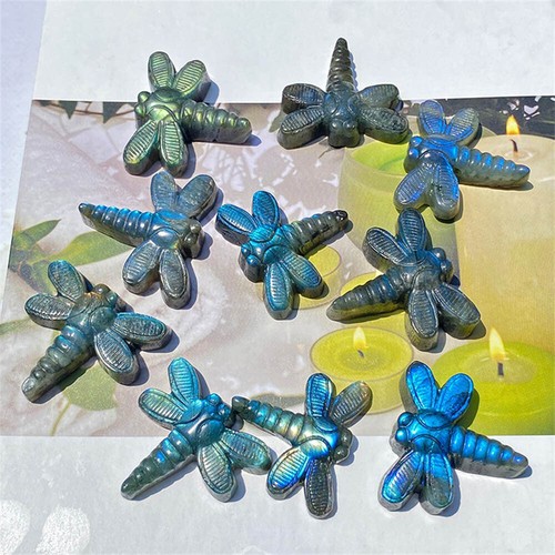 25Kinds Natural Labradorite Quartz Crystal Carved Skull Reiki Healing Decor - Picture 123 of 135