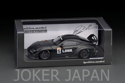 Ignition Model IG2652 1/18 LB-WORKS TOYOTA SUPRA (A90) Matte Black With Mr.  Kato