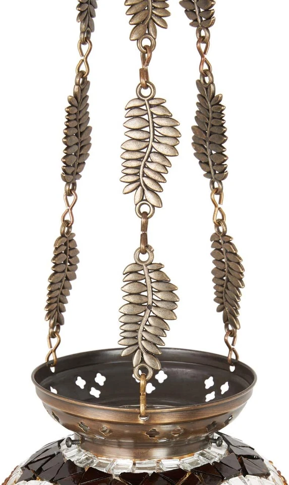 DEMMEX Hecho a Mano Turco Marroquí Mosaico Boho Linterna Colgante Candelabro Foto 4 de 4