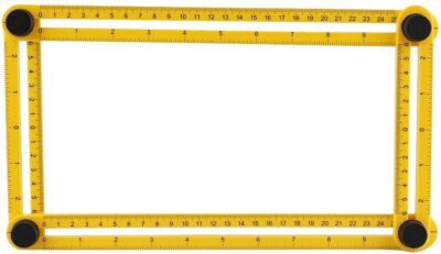 Multi-angle Four-sided Plastic Folding Ruler Multifunction Multi-angle Drawing