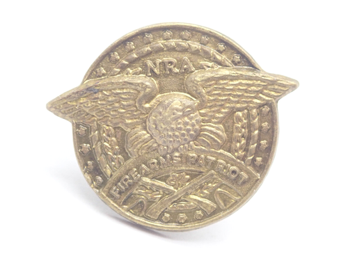 NRA Firearms Patriot Eagle Gold Tone Vintage Lapel Pin | eBay