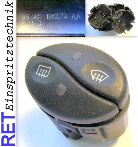 Schalter Front / Heckscheibenheizung 95AG18K574AA Ford original