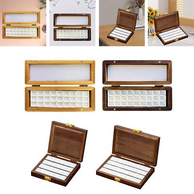 Künstler Aquarellfarbkasten, Tragbare Farbpalette Aus Holz