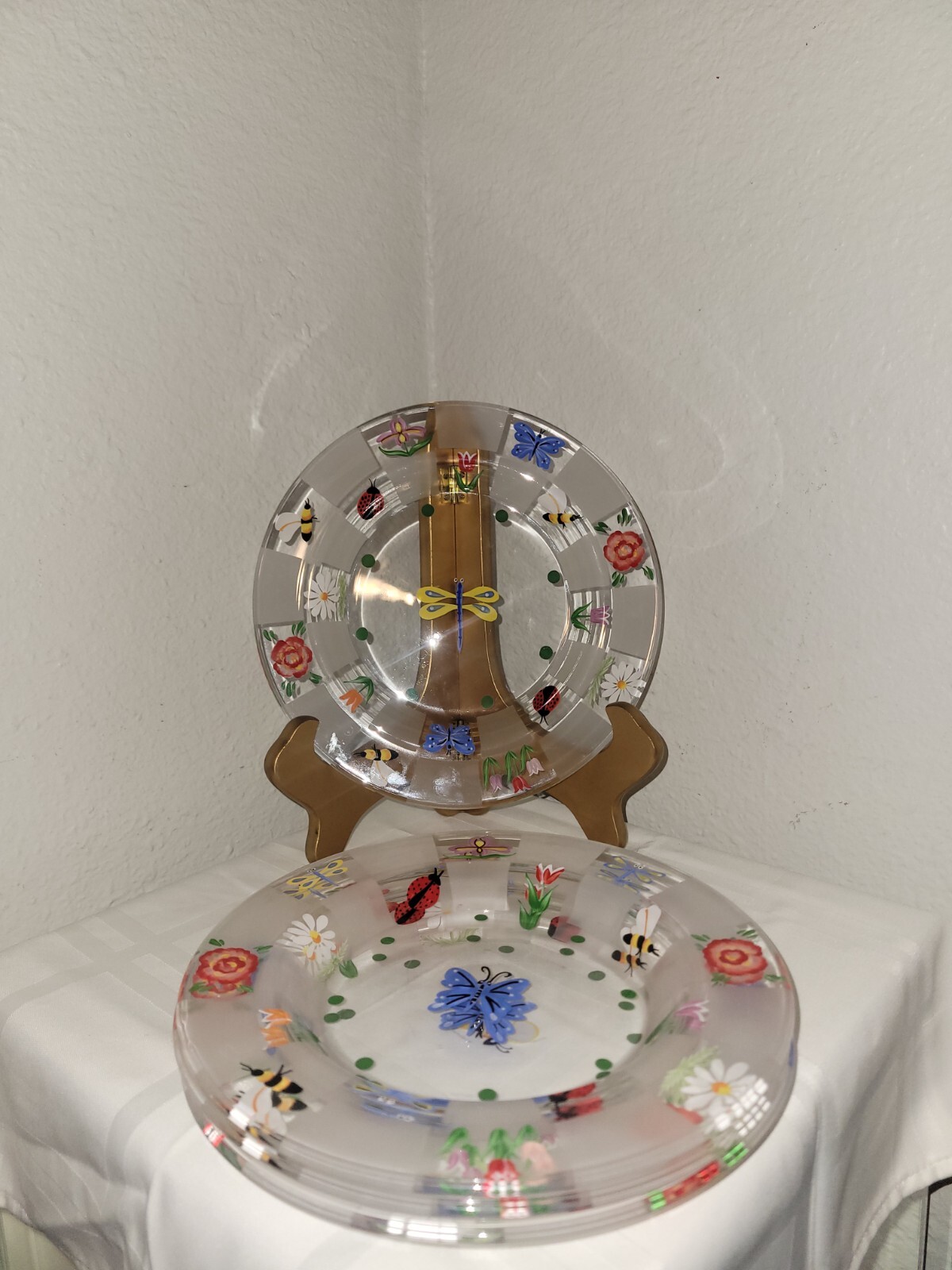 Lenox Nature’s Splendor Salad Plates Retired Hand Painted 8¼