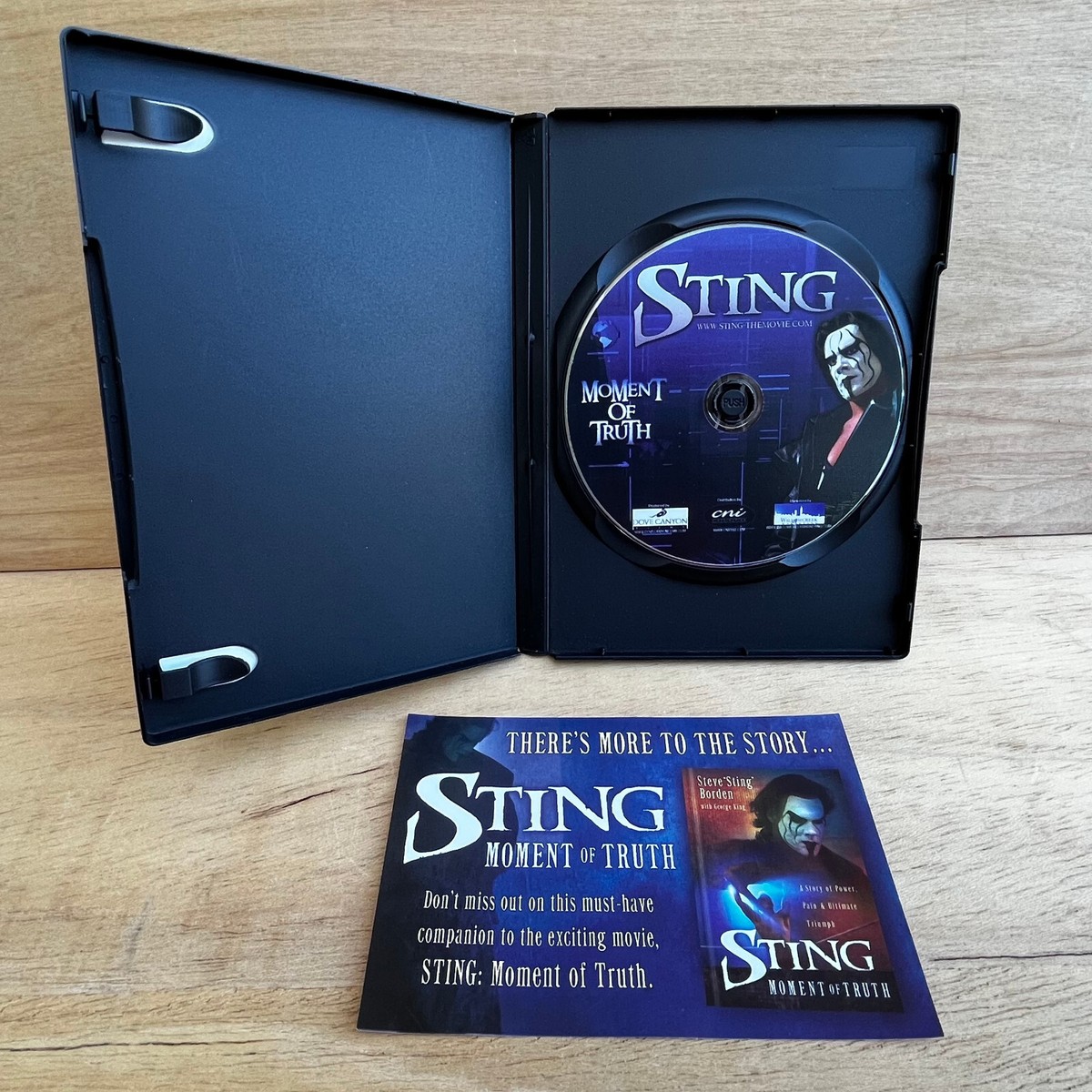STING - MOMENT OF TRUTH WWE TNA WCW (DVD, 2006) Autographed Case
