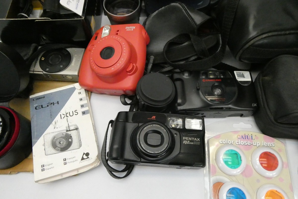 Lot Mixte Pièces Détachées Appareils Photo - Polaroid, Hitachi, Bower, Brownie - Non Testé