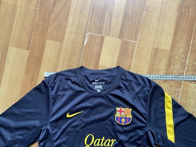FC Barcelona 2011ユニフォーム BARCELONA 2011/12 (2XL) AWAY NIKE BLACK S/SLV BLACK SOCCER