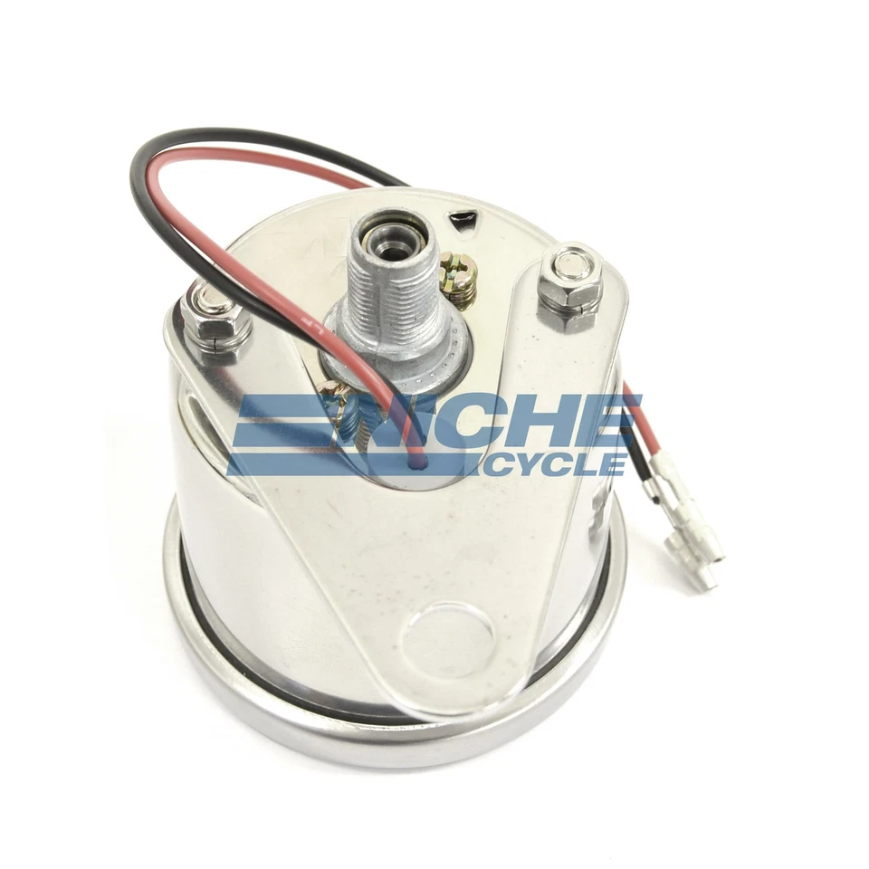 Mini Speedo Universal White Motorcycle Mechanical 140 MPH Speedometer Gauge 1:1 - Image 4 of 4