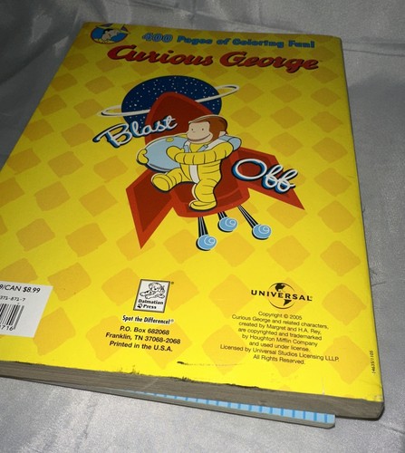 Curious George Giant Coloring Books Lot of 3 Bunches Of Fun 600 Stickers Unused - Picture 12 of 20