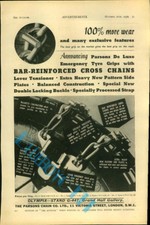 Parsons Snow Chain Advert Autocar Olympia Motor Show Guide 1936 Original    
