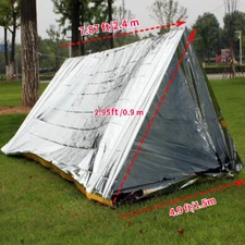 1PCS 2Person Emergency Life Tent Survival Camping Shelter Tube Tent Blanket Rope
