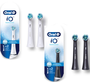 oral b io gentle care replacement brush heads black