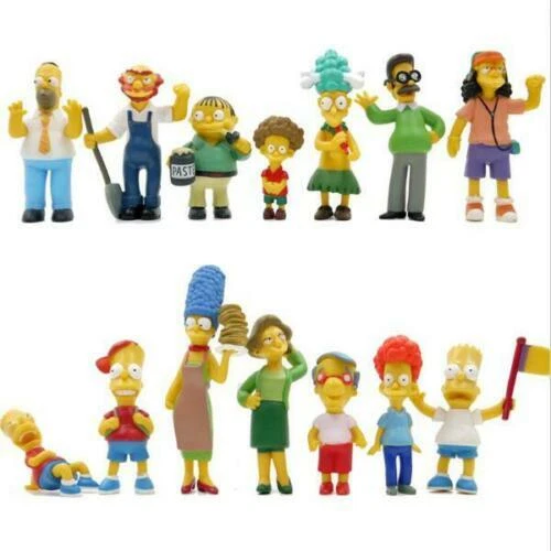 14pcs The Simpsons Family Bart Homer Marge Collection Action Figures Display Toy - image 2 of 4