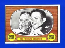 1967 Topps BASEBALL #155 WORLD SERIES / WINNERS CELEBRATE EX+/EXMINT (SB1)