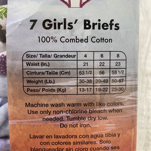 Disney Girls Briefs sz 4 Multicolor Frozen 2 Super Soft 100% Cotton 7 Pack New - Picture 10 of 12