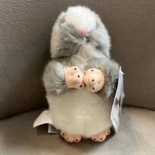 Henrietta - 5-Inch Grey & White Plush Hamster Collectible