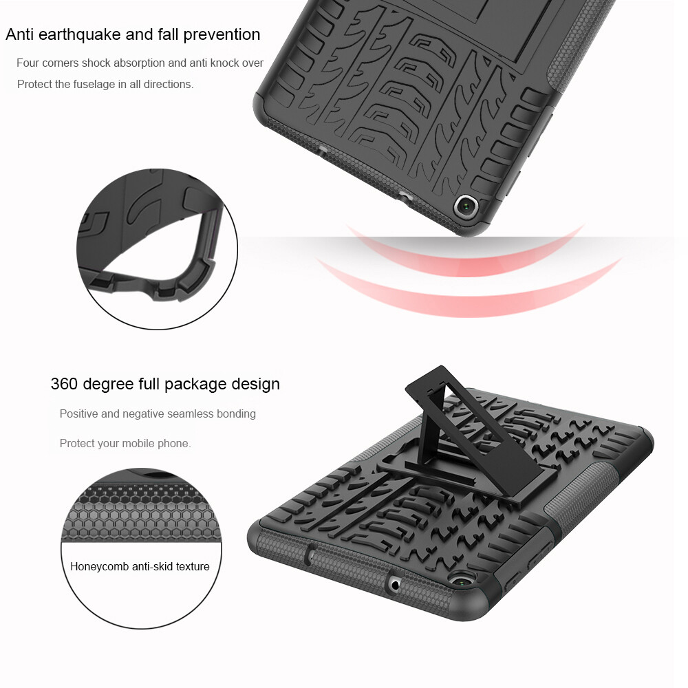 For Samsung Tab A 8.0" P200 P205 Case Hybrid Rugged Hard Back Cover Kickstand