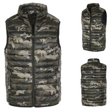 Smanicato Uomo Leggero Giubbino Militare Giubbotto Camouflage Gilet Veque