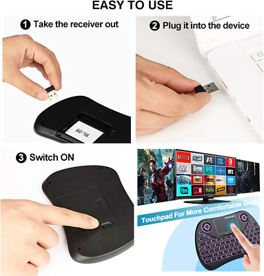 Touchpad Inalambrico Mini Teclado Bluetooth Portu00e1til Com