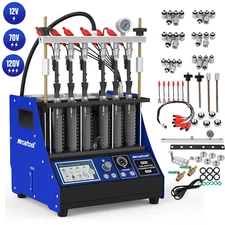 Fuel Injector Cleaner Machine Ultrasonic Heating GDI Injector Cleaner Tester 