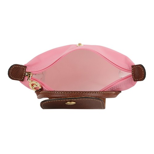 SALE LONGCHAMP Handle Pouch LE PLIAGE ORIGINAL Logo Charm Mini Size GUIMAUVE NEW - Picture 3 of 9