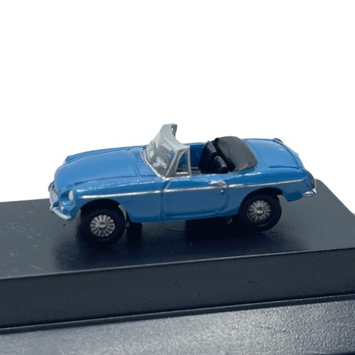 MG MGB Roadster Diecast car Iris Blue Sports Car 1:148 N Scale Oxford - Picture 3 of 21