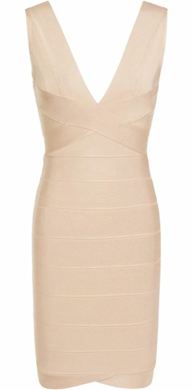 herve leger gold bandage dress Sara Gown main image 1