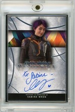 2024 Topps Star Wars Masterwork SABINE WREN Natasha Liu Bordizzo SILVER Auto 3/5
