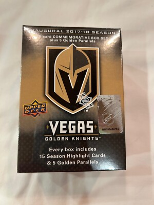 Inaugural 2017-18 Season Vegas Golden Knights Sealed 50-Card Box Set Upper Deck