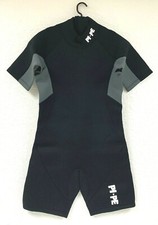 PI-PE Mens Neopren Wetsuit Shorty Pure Size: Large Color: Black Grey