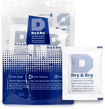 10 gram X 15 PK "Dry&Dry" Silica Gel Desiccant Packets - Reusable(FDA Compliant)