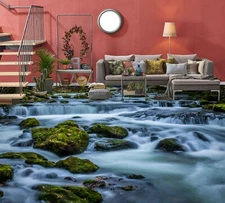 3D River Stones 11835NA Floor WallPaper Murals Wall Print 5D AJ WALLPAPER AU Fay