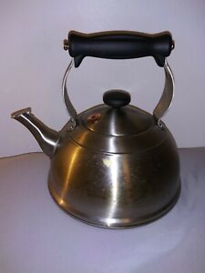 palm restaurant stainless steel tea kettle