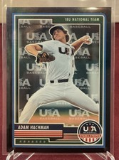 2023 Panini USA Stars & Stripes Adam Hachman #51 Black Prizm /50 Arkansas
