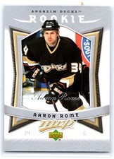 Aaron Rome 2007-08 Upper Deck MVP #321 Rookie
