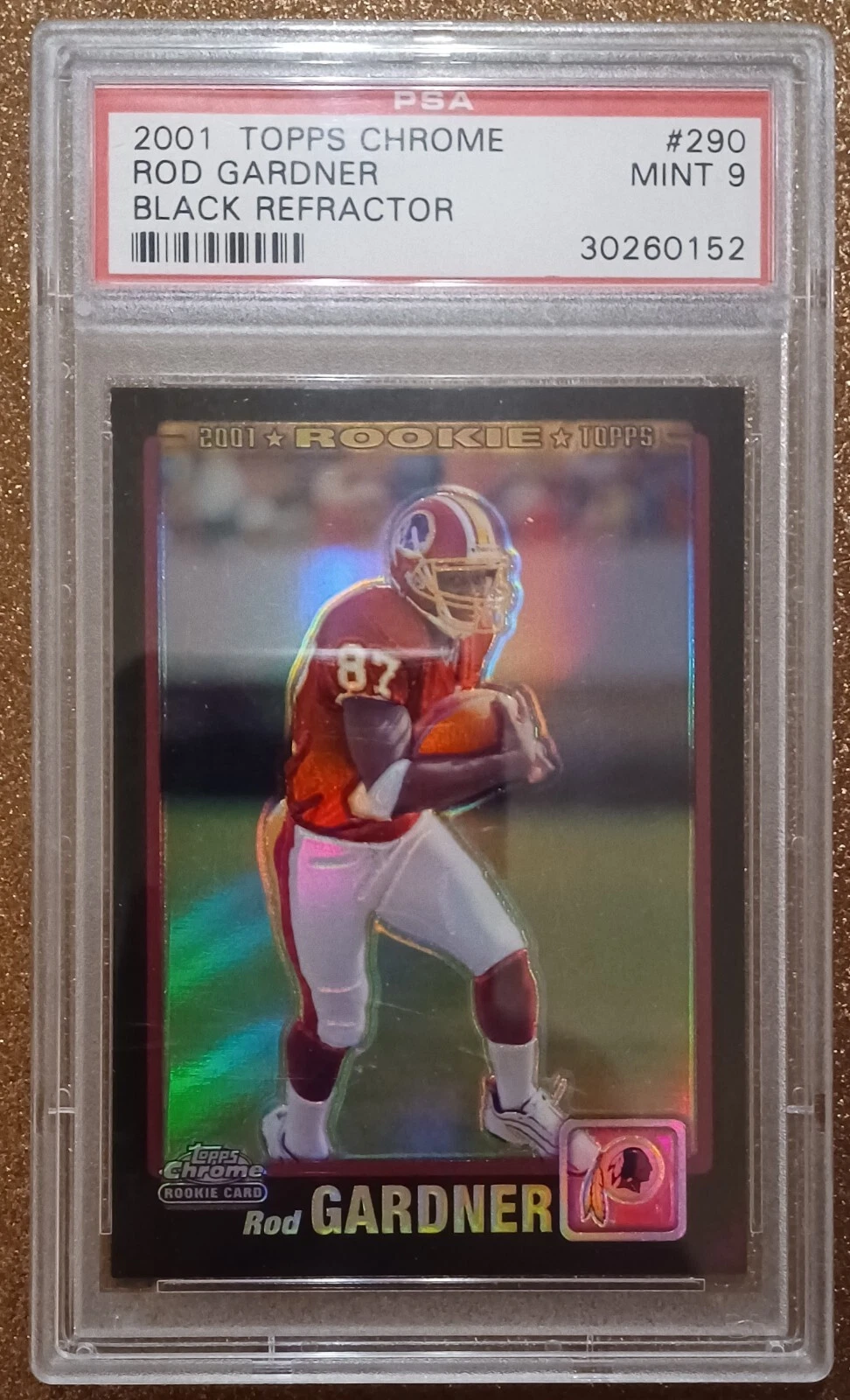 Rod Gardner Topps Chrome #290 Black Refractor