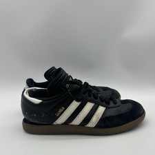 Mens Size 6.5 Adidas Samba Classic Black White Gum 034563 Soccer Shoes Flawed