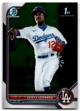 2022 Bowman Chrome Prospects 1st Eddys Leonard Los Angeles Dodgers #BCP-57