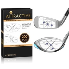 Golf Impact Tape Set 200 Pcs for Golf Clubs Sweet Spot Consistency Training Aid