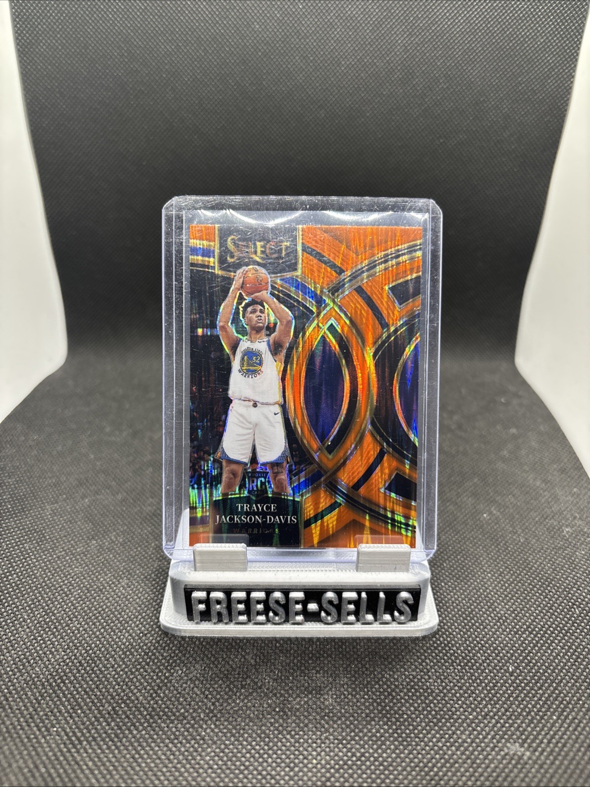 2023-24 Select - Premier Level Trayce Jackson-Davis #117 Orange Flash Prizm (RC)