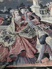 Vintage Wall Tapestry Made In Belgium Dancing Figures