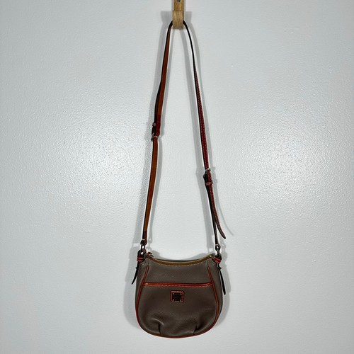 Dooney & Bourke Bag Pebble Grain Mini Margo Satchel Crossbody Purse Leather Gray - Picture 4 of 13