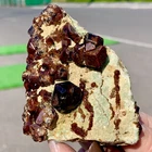 210G Natural Garnet with rock Gorgeous rough raw Crystal Mineral Specimen