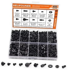 450 Pieces Computer Standoffs Screws Assortment Kit for 2.5" SSD, Hard Black